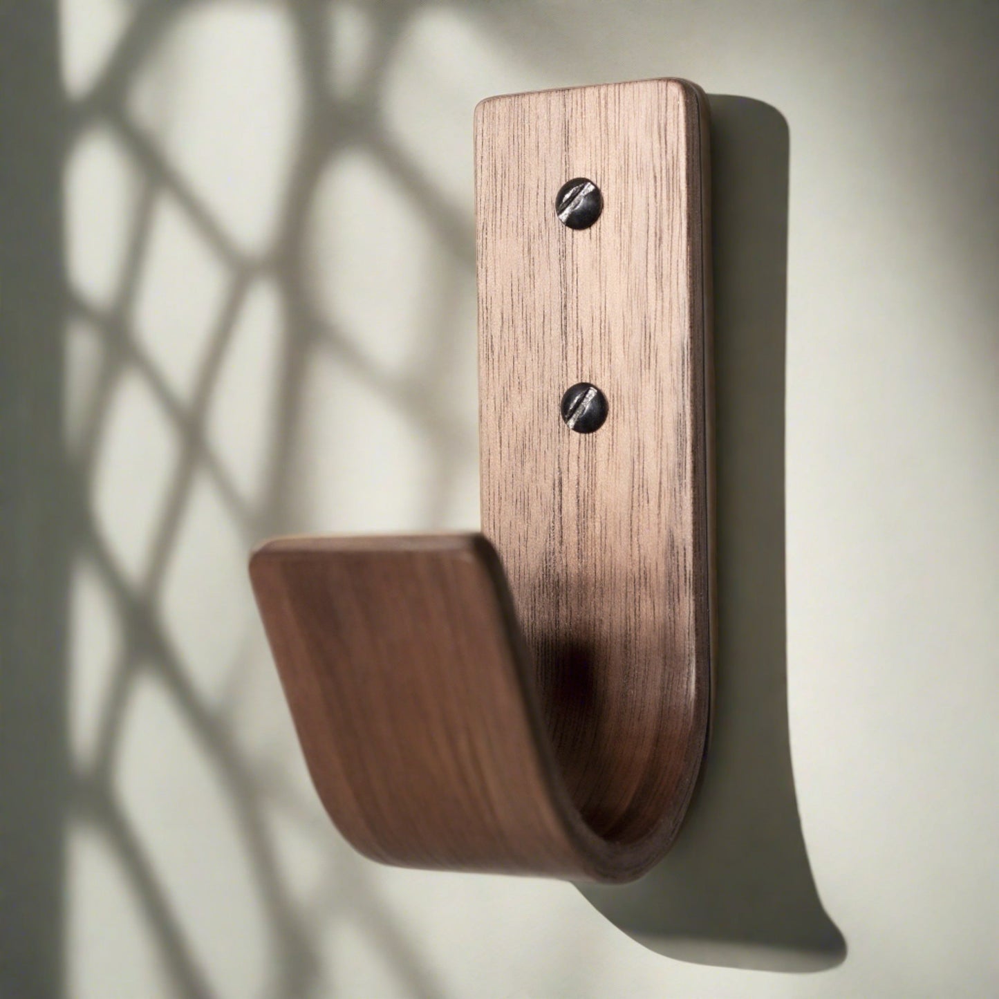 Walnut Wall Hooks | Heavy Duty Hardwood Coat Hooks | Monaco Collection | UK Made