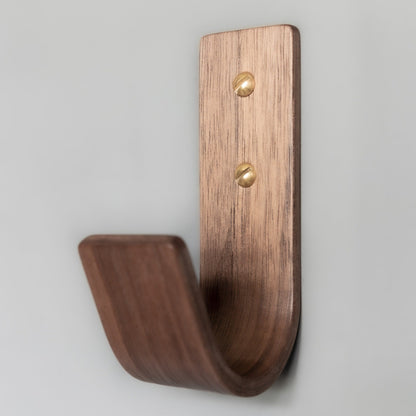 Walnut Wall Hooks | Heavy Duty Hardwood Coat Hooks | Monaco Collection | UK Made