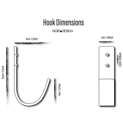 Oak Wall Hooks | Heavy Duty Hardwood Coat Hooks | Monaco Collection | UK Made