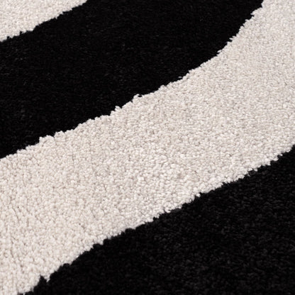Joli Wave Black & White Rug