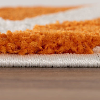 Joli Wave Orange & White Rug
