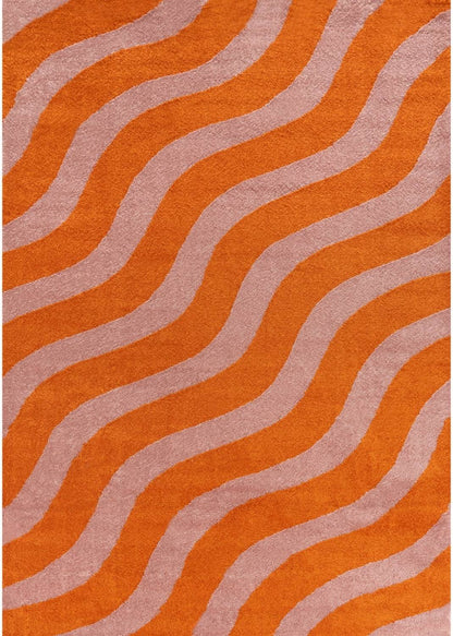 Joli Wave Orange & Pink Rug
