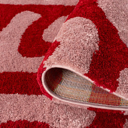 Joli Doodle Red & Pink Rug
