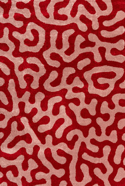 Joli Doodle Red & Pink Rug