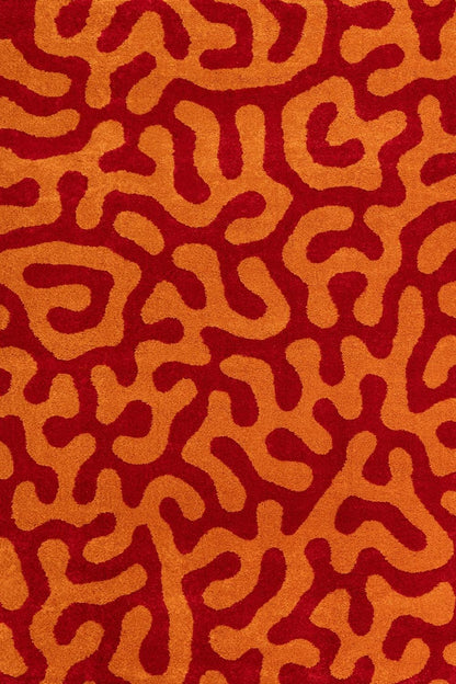 Joli Doodle Red & Orange Rug