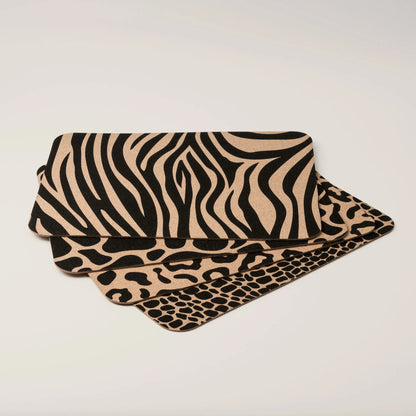Jungle Design Cork Placemats | Rectangular | Set of 4 | Made in Portugal
