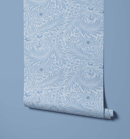 Bobbi Beck Larkspur Arts and Crafts Floral Wallpaper