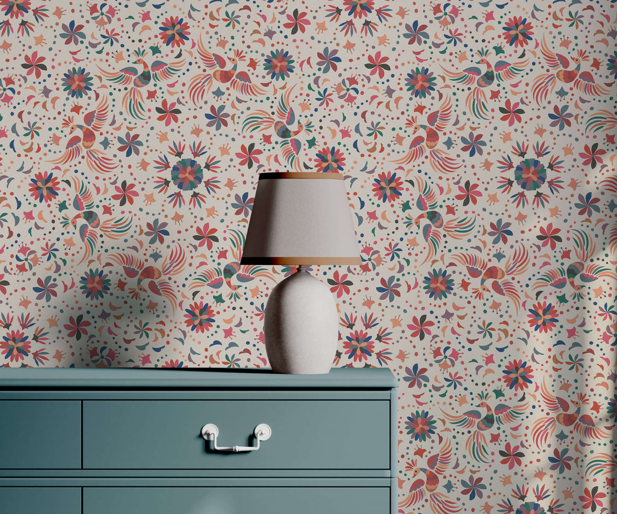 Bobbi Beck Latona Otomi Bird Wallpaper