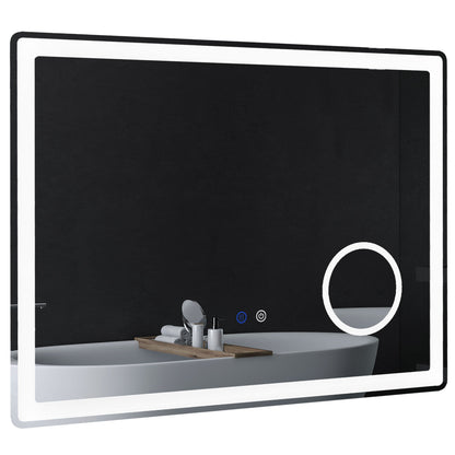 🪞 Kleankin LED Bathroom Mirror with Lights ✨ Illuminated Wall Mount