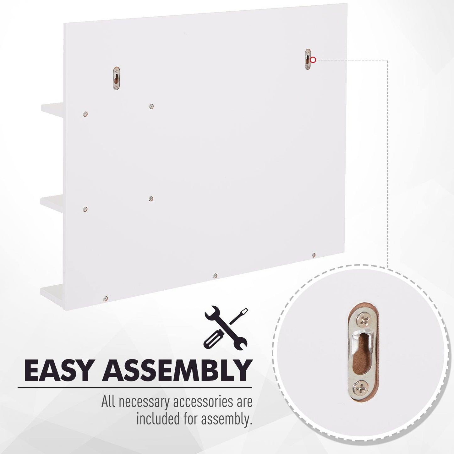 🪞 Kleankin Modern Bathroom Mirror ✨ Stylish Wall Mount Design