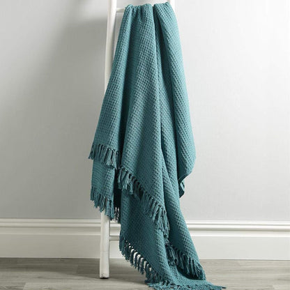 Marrakesh Eco-Friendly Super Soft Cotton Throws Lightweight Sustainable Recycled Cotton for Sofa Bed Chair Calming Colours By OLIVIA ROCCO