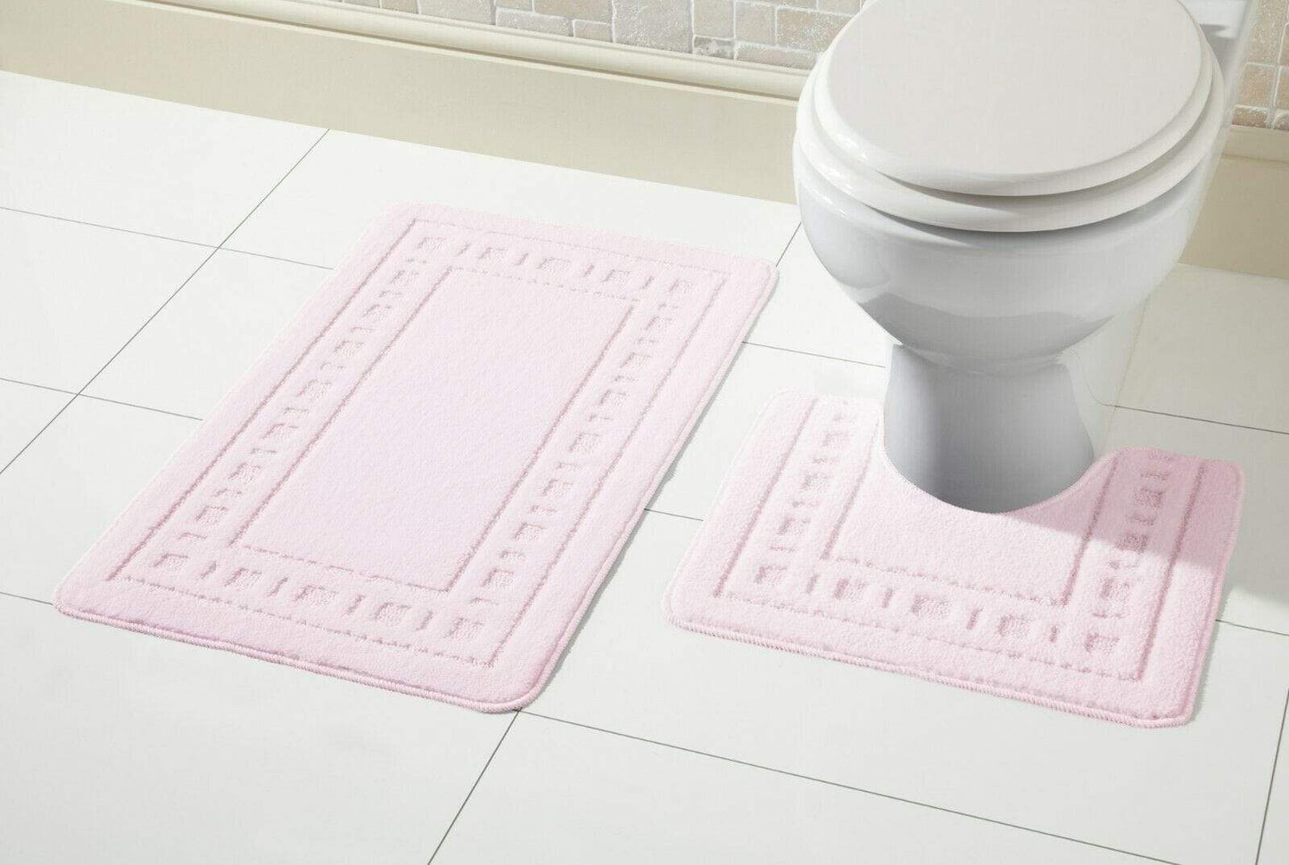 Miami Bath Mat Set Luxurious Ultra-Absorbent Non-Slip Bathroom Rugs with Multiple Color Options Perfect for Home Hotel or Guesthouse by OLIVIA ROCCO