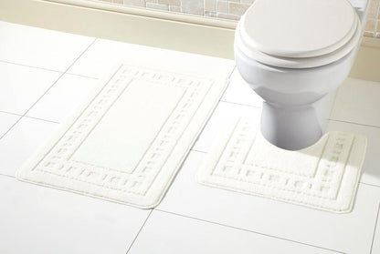 Miami Bath Mat Set Luxurious Ultra-Absorbent Non-Slip Bathroom Rugs with Multiple Color Options Perfect for Home Hotel or Guesthouse by OLIVIA ROCCO