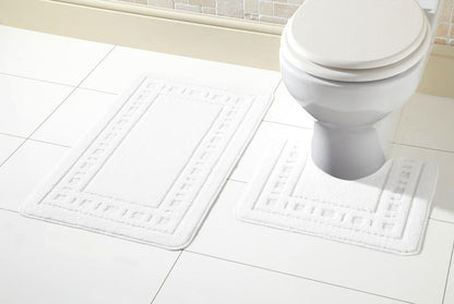 Miami Bath Mat Set Luxurious Ultra-Absorbent Non-Slip Bathroom Rugs with Multiple Color Options Perfect for Home Hotel or Guesthouse by OLIVIA ROCCO