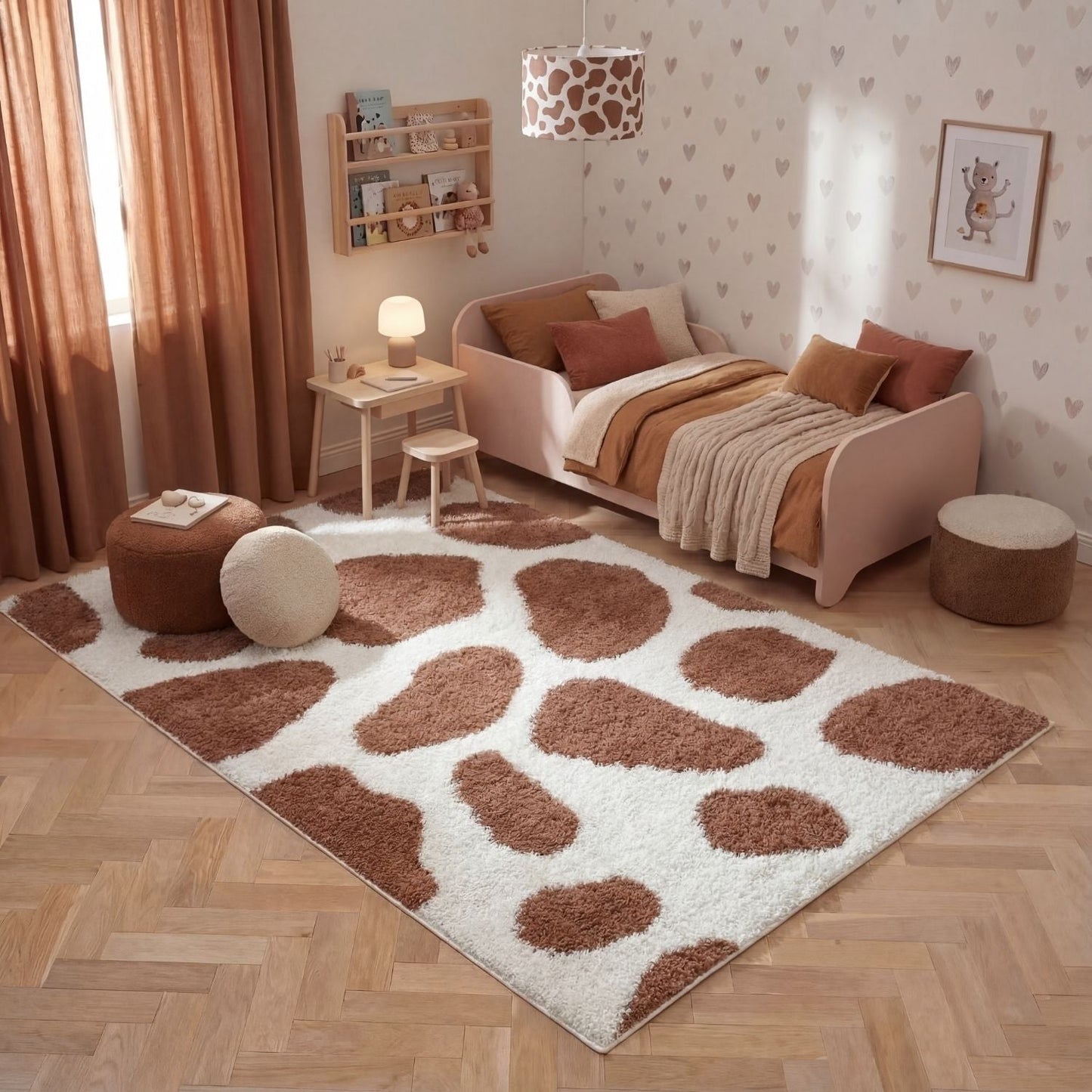 Moodi Shaggy Terra Froth Rug