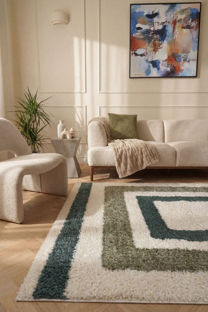 Moodi Shaggy Green Marina Rug