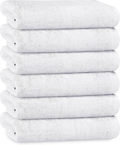 Multi-Pack Hotel Bath Sheets 500gsm Super Absorbent Quick Dry Soft Cotton Towels White Grey for B&Bs and Hospitals OLIVIA ROCCO