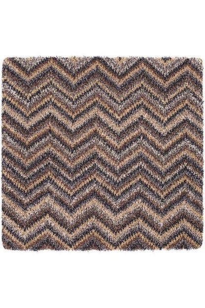 Washable Mat Chevron Design in Multicolour