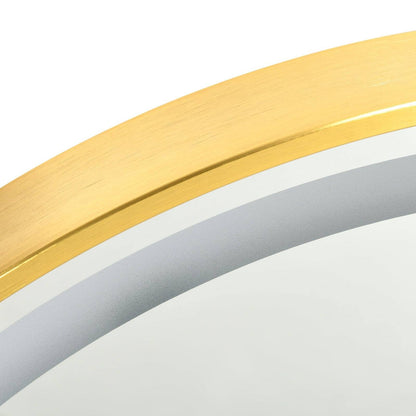 🪞 Kleankin Round LED Bathroom Mirror ✨ Illuminated Wall Mount Mirror