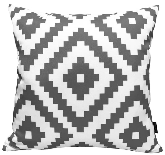 Nairobi Charcoal Waterproof Outdoor Cushions for Patio Garden Beach 17 x 17 inches Stylish Durable Easy to Clean by OLIVIA ROCCO