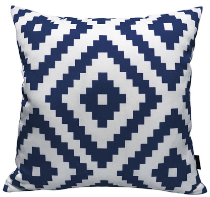 Nairobi Navy Waterproof Outdoor Cushions Weather-Resistant Decorative Pillows for Patio Garden Travel Beach Versatile Indoor Outdoor Use by OLIVIA ROCCO