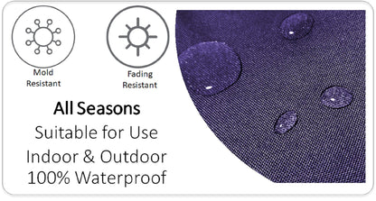 Nairobi Purple Outdoor Scatter Cushions Waterproof Weather Resistant Decorative Pillows for Garden Patio Beach Indoor 43 x 43 cm by OLIVIA ROCCO