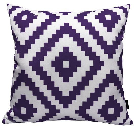 Nairobi Purple Outdoor Scatter Cushions Waterproof Weather Resistant Decorative Pillows for Garden Patio Beach Indoor 43 x 43 cm by OLIVIA ROCCO