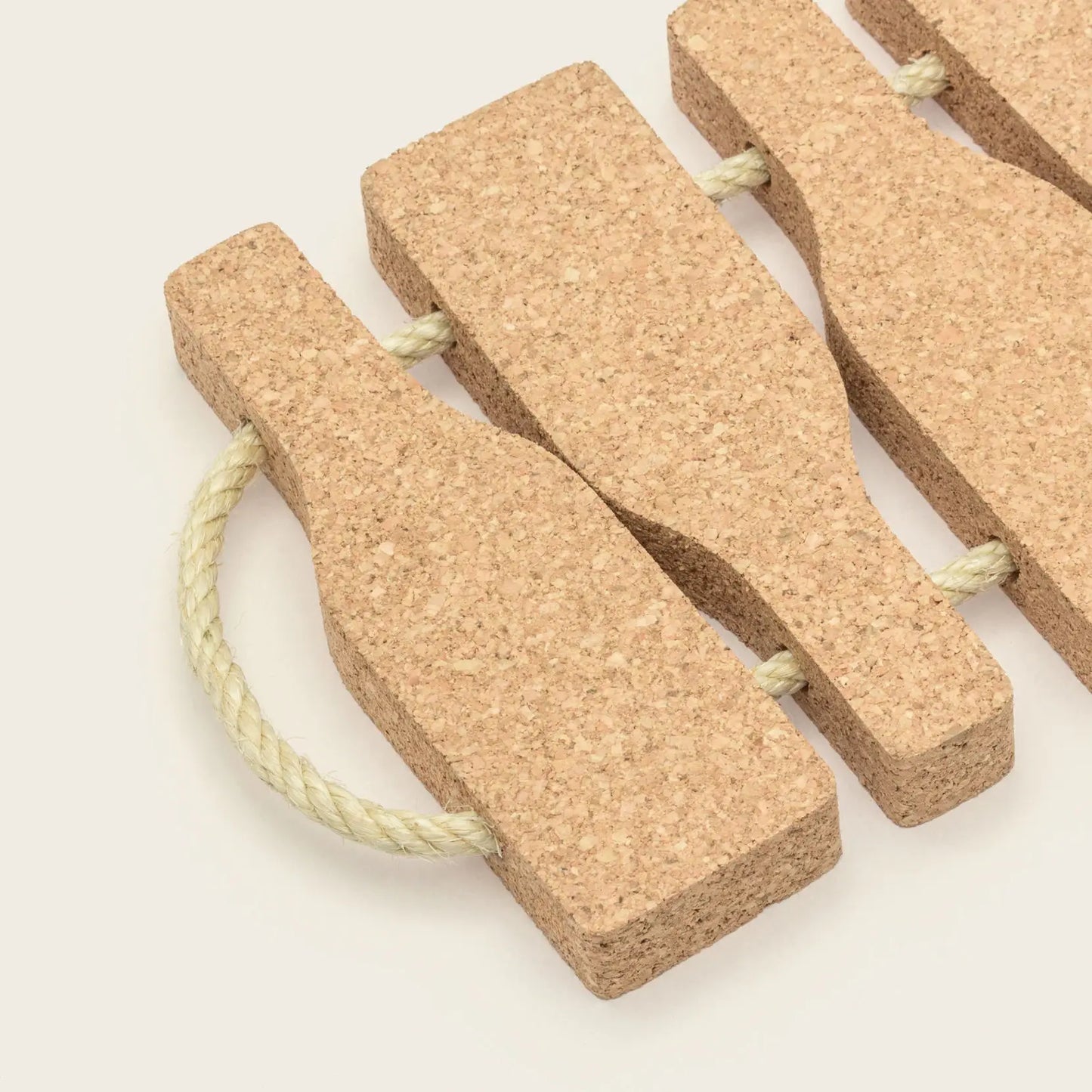 Cork Bottle Trivet with Rope Handles | Made in Portugal