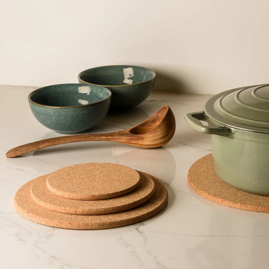 Natural Cork Trivets | Round, Oval, Square & Rectangular | Made in Portugal