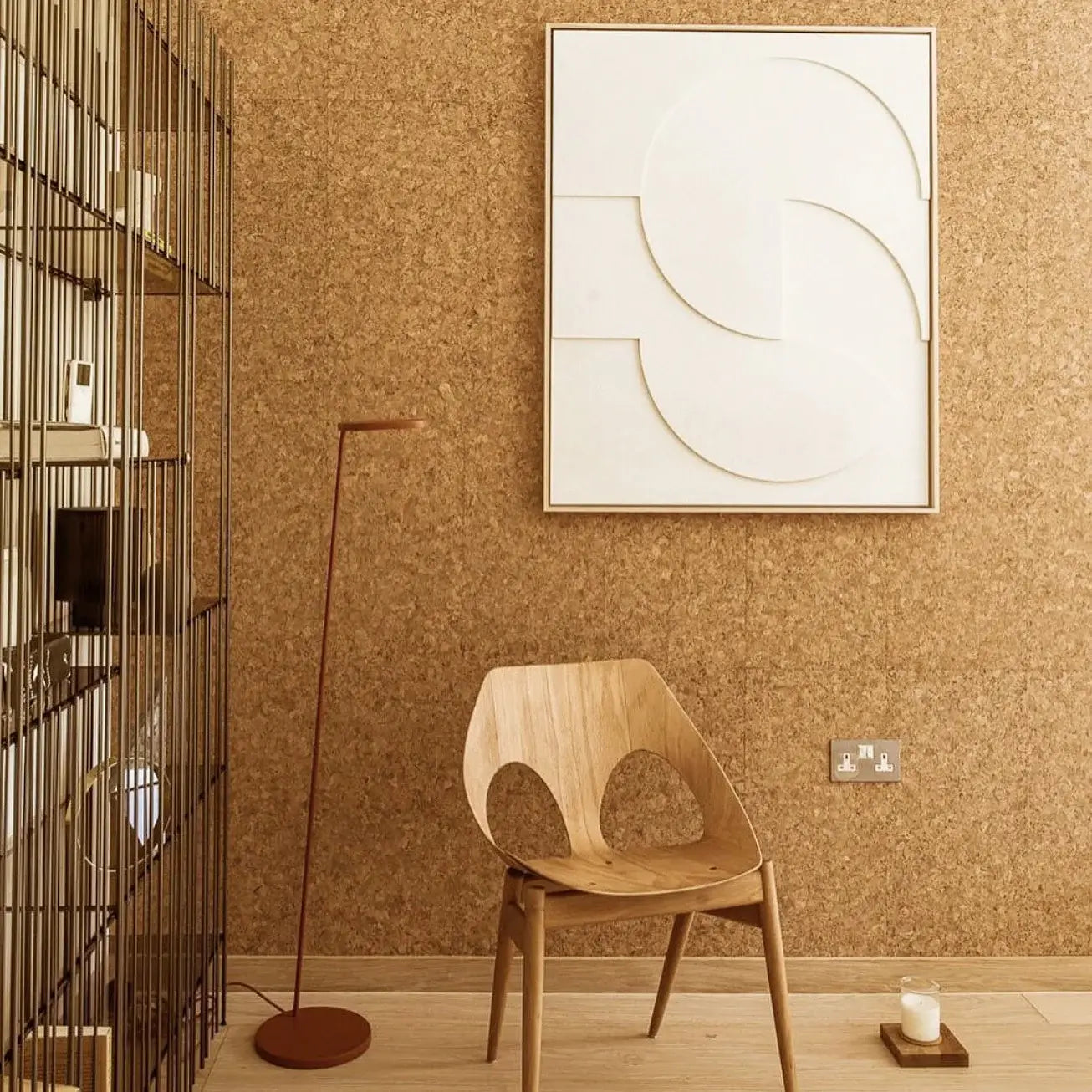 Natural Cork Notice Board Wall Tile Samples
