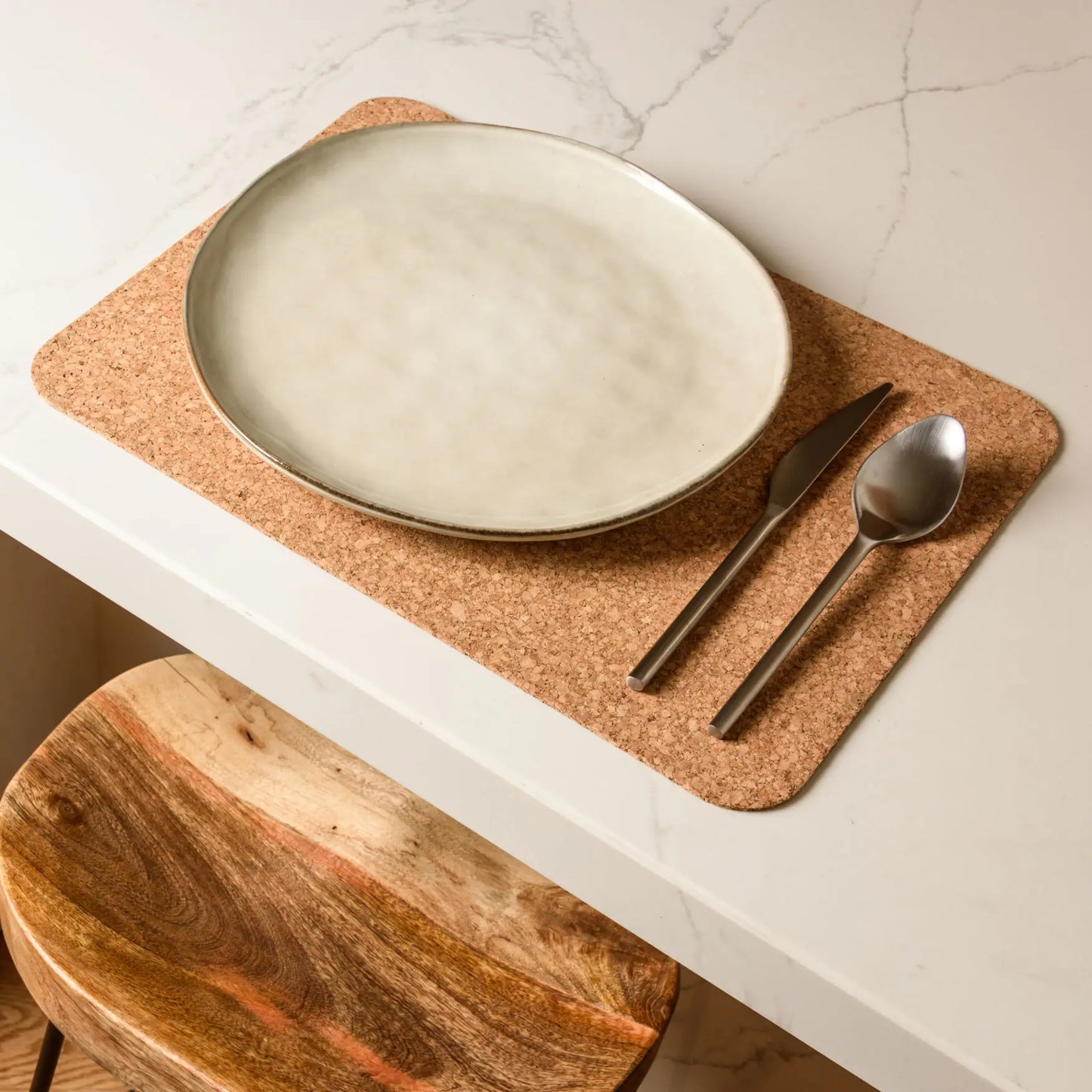 Natural Cork Placemats | Rectangular | Set of 4 | Made in Portugal