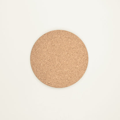 Natural Cork Round Mouse Pad | Wrist Support | Made in Portugal