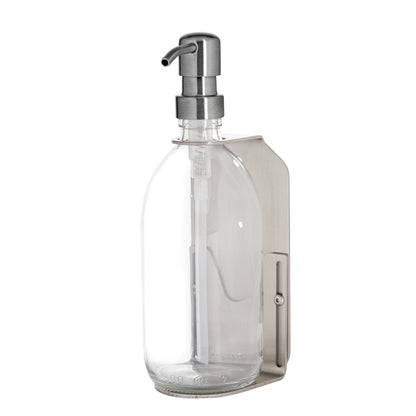 Nickel Single Wall Mounted Soap Dispenser
