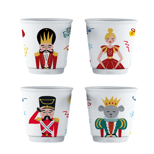 Bialetti Nutcracker Set of 4 Espresso Cups