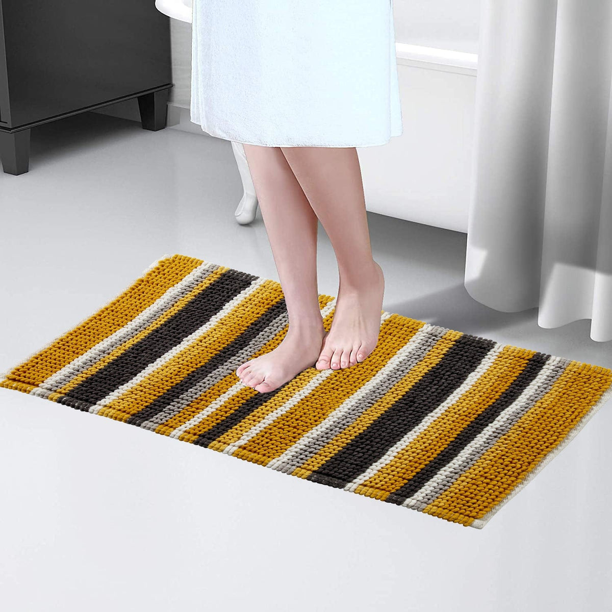 Olivia Rocco Padstow Stripe Bath Mat 50 x 80 cm