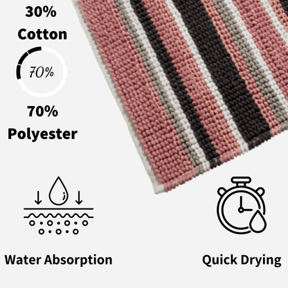 Olivia Rocco Padstow Stripe Bath Mat 50 x 80 cm