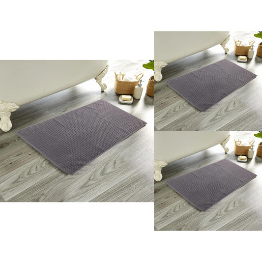 Olivia Rocco Cotton Pile Bath Mat Set of 3 – 50 x 80 cm