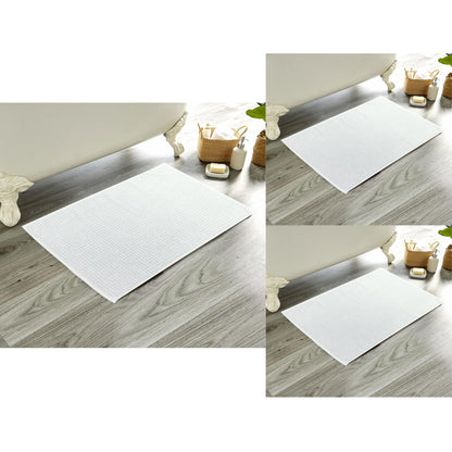 Olivia Rocco Cotton Pile Bath Mat Set of 3 – 50 x 80 cm