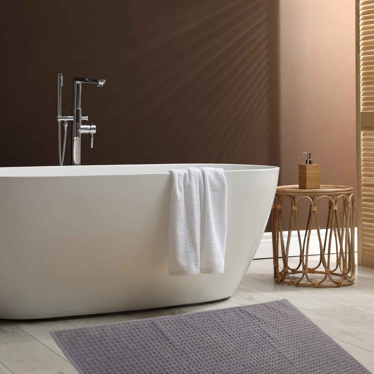 Olivia Rocco Cotton Pile Bath Mat Set of 3 – 50 x 80 cm