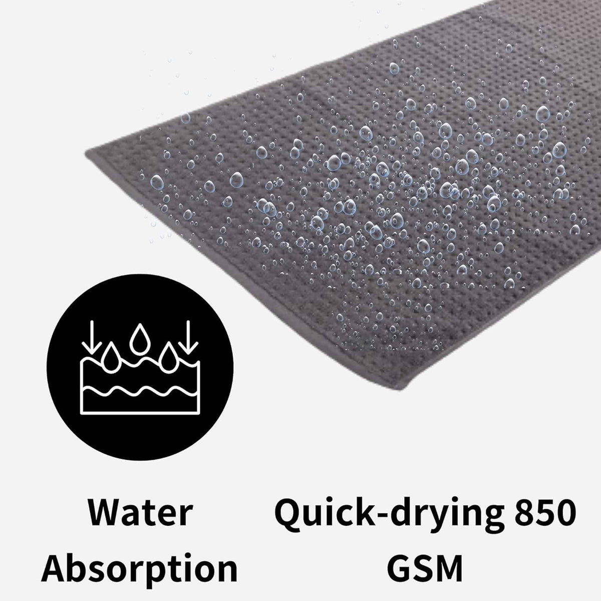 Olivia Rocco Cotton Pile Bath Mat Set of 3 – 50 x 80 cm