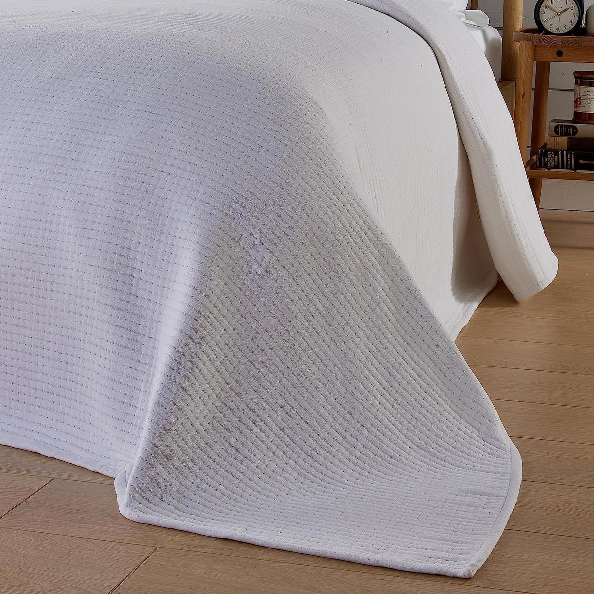 Olivia Rocco Hotel Collection Quilted Cotton Bedspread 240 x 260 cm