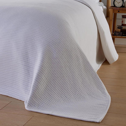 Olivia Rocco Hotel Collection Quilted Cotton Bedspread 240 x 260 cm