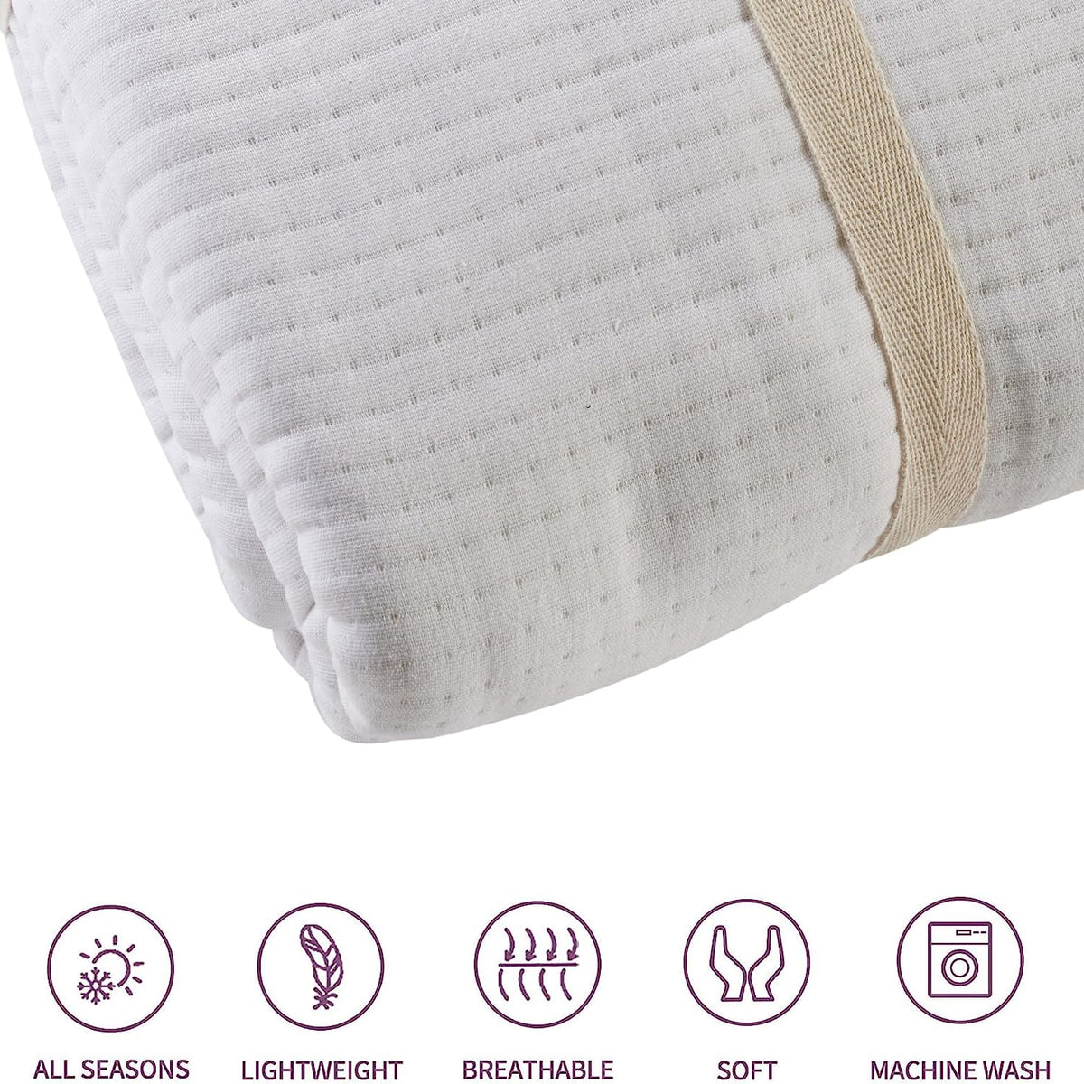 Olivia Rocco Hotel Collection Quilted Cotton Bedspread 240 x 260 cm