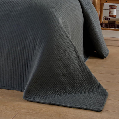 Olivia Rocco Hotel Collection Quilted Cotton Bedspread 240 x 260 cm