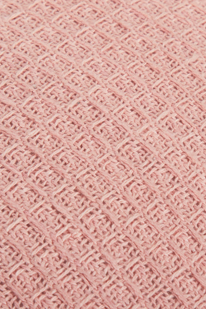 Olivia Rocco Lisbon Handwoven Honeycomb Cotton Cushion Cover