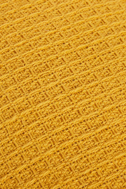 Olivia Rocco Lisbon Handwoven Honeycomb Cotton Cushion Cover