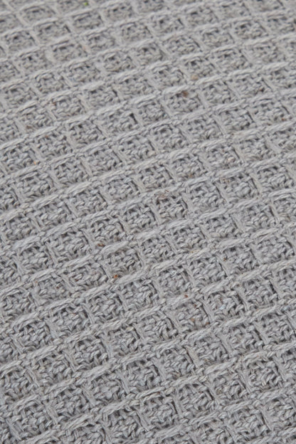 Olivia Rocco Lisbon Handwoven Honeycomb Cotton Cushion Cover