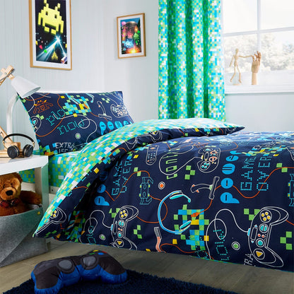 Olivia Rocco Kids Gamer Microfibre Duvet Cover Set