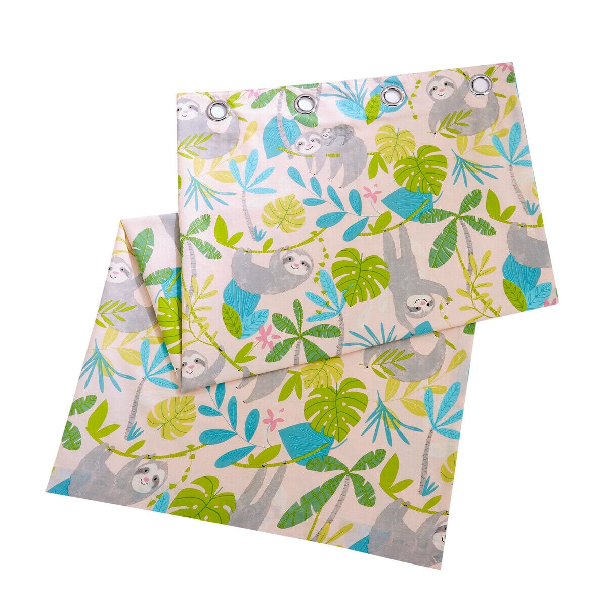 Olivia Rocco Kids Lazy Sloth Cotton Blend Duvet Cover Set