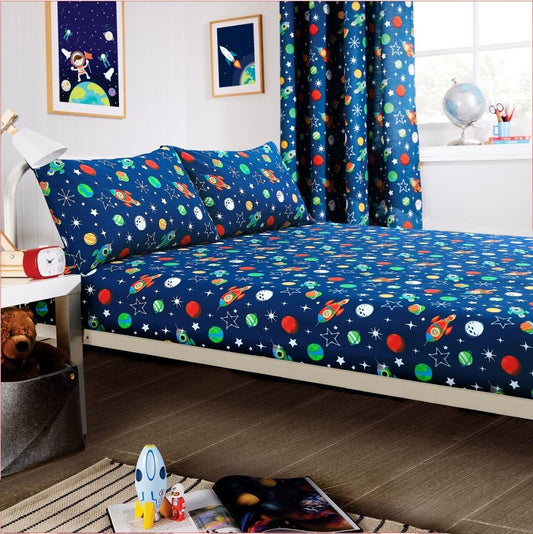 Olivia Rocco Kids Space Explorer Microfibre Duvet Cover Set